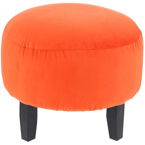 Máxima Design - Pouf Jack Naranjo Felpa 48X48X40 Cm