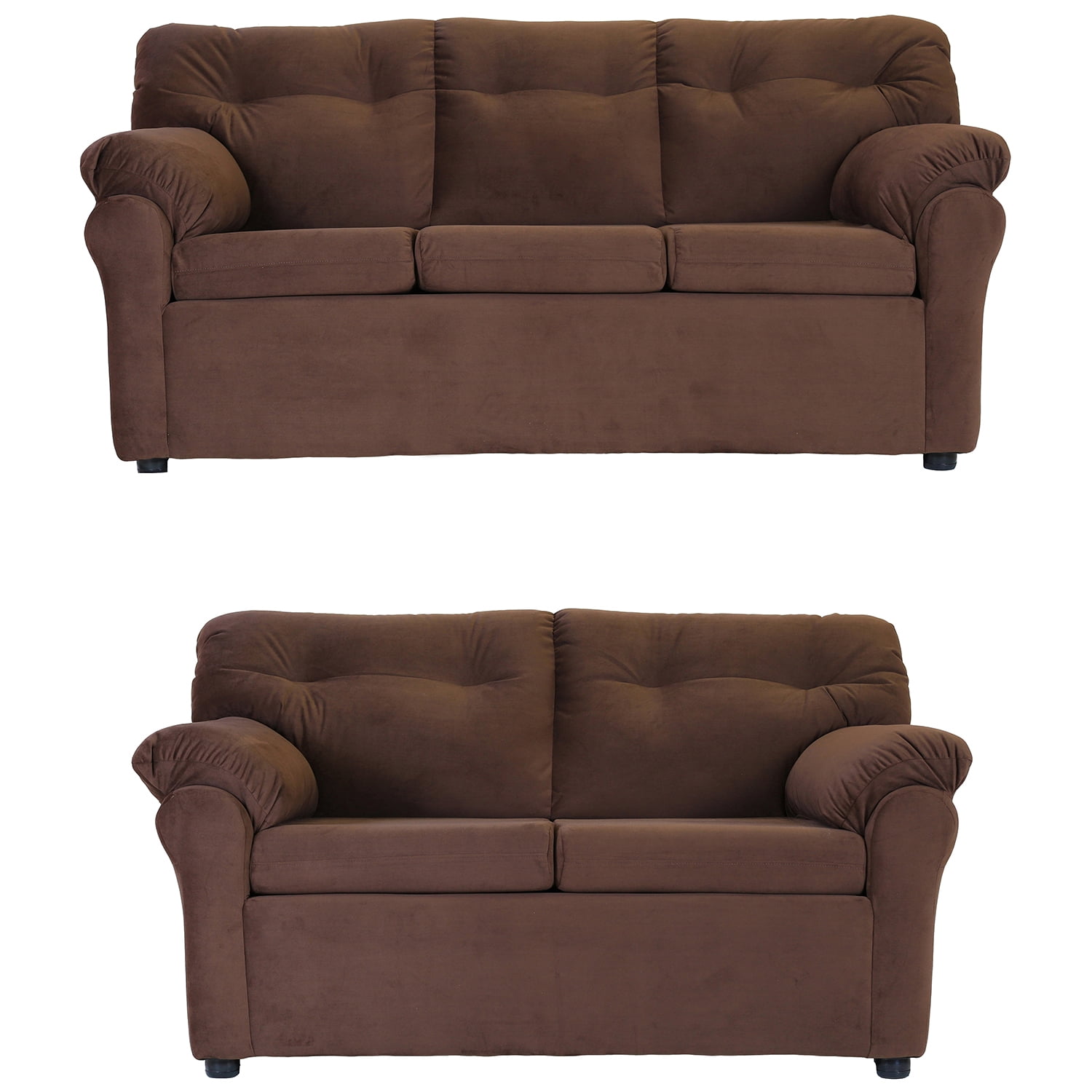 Muebles América - Living América 32 Tela Chocolate