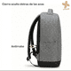 thumbnail image 3 of Mochila Viaje 25l Cierre Antirrobo Notebook 15 Avion Escolar, 3 of 10