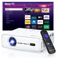 Proyector Aurzen Roku Tv 1080P Fhd Wifi Bluetooth