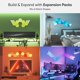 thumbnail image 3 of Luces de pared inteligentes RGBW de 16 millones de colores, LED regulables, con forma de nanoleaf, 3 of 9