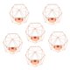 thumbnail image 4 of 6Pcs 3D Geometric Wedding Party Candelero Vela Tealight Holder Rose Gold, 4 of 6