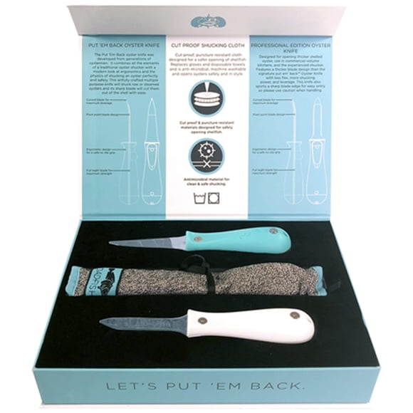 Juego de cuchillos para cortar ostras Oyster Shucker's Bundle