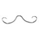 thumbnail image 3 of Anillo De Nariz Con Bigote Anillo Único Para Tabique De Bigote Para Boda Fiesta Aniversario Color Acero, 3 of 5