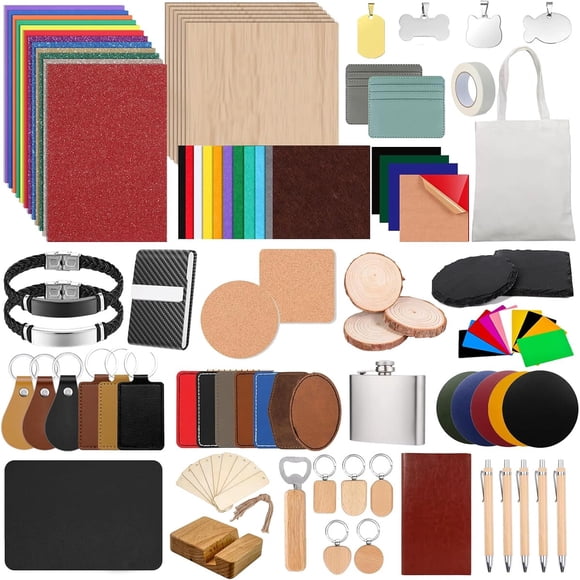 Kit Grabado Láser Vercleuim 134 Pcs 28 Tipos Multimaterial
