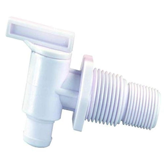 Drain Cock JR Products 03175 de doble rosca, color blanco