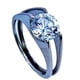 thumbnail image 1 of Anillo Acero Compromiso Plateado 19 mm, 1 of 3
