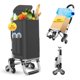 thumbnail image 1 of Carrito de compras ISWEES Heavy Duty 3 en 1, 50 kg con bolsa impermeable, 1 of 9