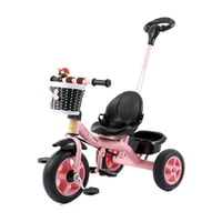 Babyluna - Triciclo Bicicleta 2 En 1 Metálico Para Niños Rosado