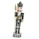thumbnail image 2 of Figuras De Cascanueces Hechas A Mano, Estatuilla Tradicional Para Sala De Estar, Hogar, Plata, 2 of 3