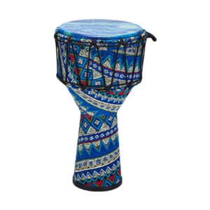 Magideal - Tambor Africano Djembe Portátil Montessori De 8 Pulgadas, Instrumento De Percusión Con Sonido Ajustable Para Regalos De Cumpleaños Para Niños, Niñas Y Azul