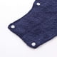 thumbnail image 3 of 6 bandas de sudor para casco, forro de algodón lavable, trapos de tela de felpa con broches, accesorios de construcción para casco, azul oscuro, 3 of 7