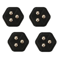 Magideal - 4 Ruedas De Pasta, Polea Giratoria Adhesiva, Accesorio De Base Móvil, Rotación Multifuncional De 360 Degree, Ruedas Giratorias Silenciosas, Rodillos Para Co Negro
