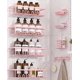 thumbnail image 1 of Estantes zeawec 8 unidades rosa con adhesivo para baño, 1 of 8