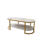 thumbnail image 1 of Mesa De Centro Elegante Con Repisa Inferior Y Diseño Blanca, 1 of 3
