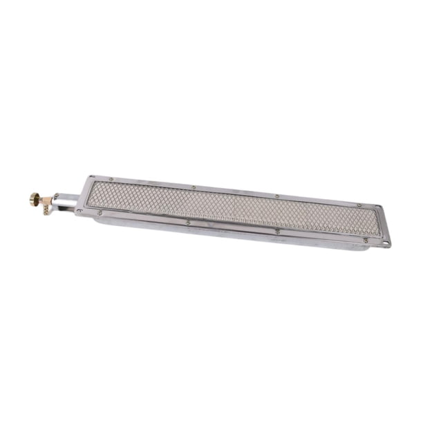 Quemador infrarrojo para barbacoa Parrilla para barbacoa Quemador abrasador de acero para exteriores Práctico reemplazo Quemador abrasador infrarrojo 41x8cm