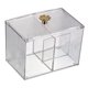 thumbnail image 5 of Plástico Maquillaje Algodón Pad Holder Bolas De Algodón Swab Holder Contenedor Con Tapa 2 Grid, 5 of 5