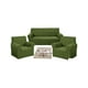 thumbnail image 1 of Set De Fundas De Sofa 3+1+1 - Diseño Cuadrille Verde Oliva, 1 of 3