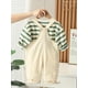 thumbnail image 3 of Toy Crocodile Decor Boy's 2pcs, Overalls & Stripe Pattern Sweatshirt Set, HAPPY CROCODILE Print Trendy Outfits, Kids Clothes For Spring Fall, 3 of 3