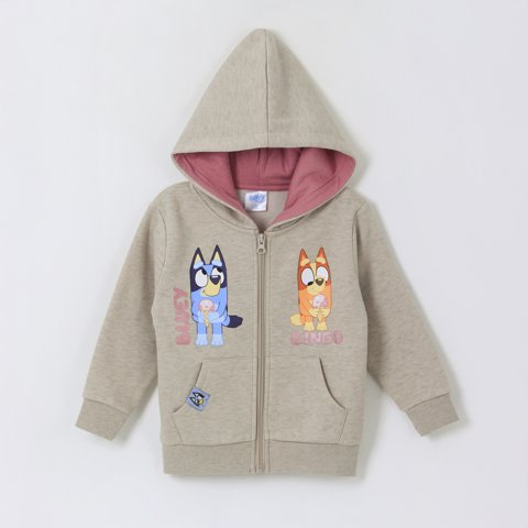 Polerón Con Cierre Niña Beige Bingo & Bluey