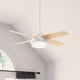 thumbnail image 3 of Ventilador de techo Hunter Dempsey de 44" con luz LED y control remoto, blanco, 3 of 9
