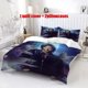 thumbnail image 1 of 3pcs Bedding Set Featuring an Artistic Portrait Theme of a Supernatural in Black with a Dove Includes a Duvet Cover And Two Pillowcases, 1 of 5