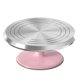 thumbnail image 1 of Base giratoria para pasteles RICCLE de aluminio rosa de 30 cm, 1 of 7