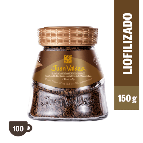 Café Liofilizado Juan Valdez Tradicional 150G