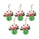 thumbnail image 4 of 5x Campanas De Navidad Multiusos Con Estrella Recortada Para Guirnalda De Ventana Navidad Verde 4cm, 4 of 5