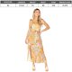 thumbnail image 2 of Vestido de mujer, tirantes con cordones y abertura en el pecho, vestido floral, nueva moda de primavera y verano., 2 of 6