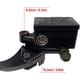thumbnail image 3 of Depósito de cilindro maestro derecho de 7/8 pulgadas, palanca de freno de manillar, cilindro maestro de embrague de freno de motocicleta delantera de 22 mm, compatible con Honda, Kawasaki, Suzuki y Ya, 3 of 7