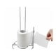thumbnail image 2 of Porta Rollo 30cm Cocina Cromado Simple Con Detalle De Flor, 2 of 3