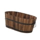 thumbnail image 4 of Maceta De Madera Estilo Barril, Versátil, Rústica, Para Patio, Alféizar De Ventana, Cocina, Mediana, 4 of 5