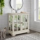 thumbnail image 3 of LED Curio Display Cabinet,Antique Display Cabinet with Adjustable Shelves,Retro Design Quality Showcase with Lattice Doors Elegant Bookcase and Storage Cabinet for Home Decor and Organization WHI, 3 of 3