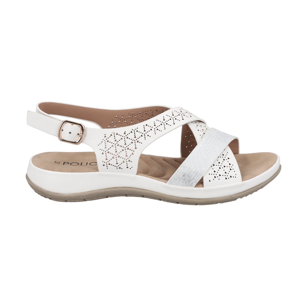 Sandalia Mujer Blanco Yoselin Police