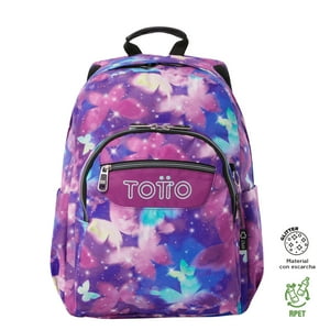 Tottto - Mochila Escolar Para Niña Notebook 14 Acuarela