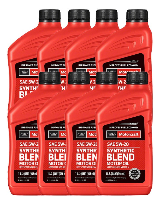 Aceite Genuino Ford Motorcraft® Sae 5W20 (8 Unidades) 7.6 Lt