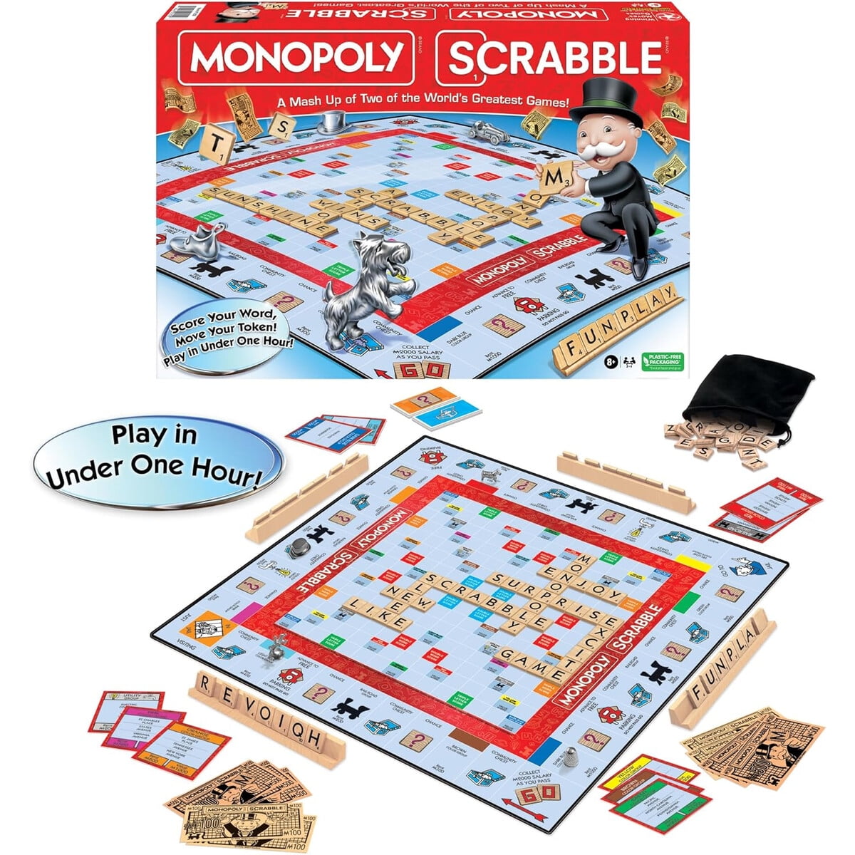 Juego De Mesa Monopoly Scrabble Winning Moves 26 Jugadores