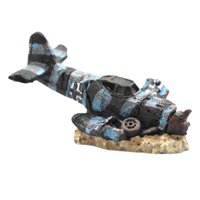 Ioensy - Mini Simulación De Decoración De Acuario Con Restos De Avión Para Caja De Reptiles