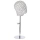 thumbnail image 2 of Cabeza De Maniquí De Metal Ajustable Soporte Para Sombrero Soporte Para Exhibición Soporte Para Peluca Plata, 2 of 3