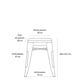 thumbnail image 5 of Piso Tolix Asiento Metal Negro, 5 of 5