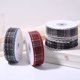 thumbnail image 3 of suxuMhao Cinta de Cuadros, 1.57IN*10YD Cinta de Tela Cinta para Manualidades Cinta para Envolver Regalos con Borde Ondulado, Ribete de Tela de Cuadros, Cinta de Poliéster para Manualidades DIY,, 3 of 4