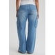 thumbnail image 3 of Jeans Mujer Cargo Calce Recto Azul - VIII, 3 of 4