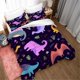 thumbnail image 1 of Cartoon Dinosaur Kids Quilt Duvet Cover Set Double Bedding Pillowcase Kids3-Piece Bedding Set, 1 of 5