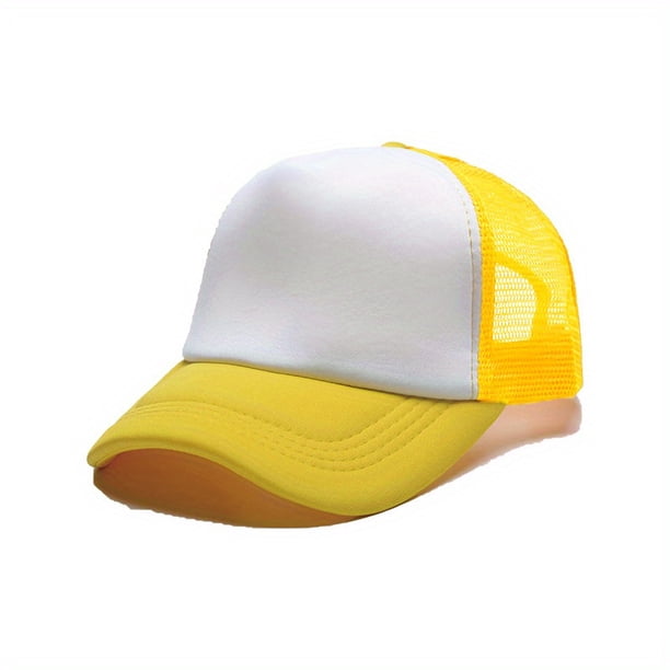 Candy-Colored Baseball Cap: Unisex Trendy Mesh Breathable Trucker Hat for Men & Women