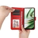 thumbnail image 5 of Funda tipo cartera FOXDOCK para OnePlus Nord CE 3 , diseño girasol en relieve, cuero PU, cierre magnético, soporte y tarjetero, 5 of 5