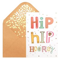 Tarjeta De Felicitación Chriz.Z Con Temática De Feliz Cumpleaños, Hip Hip, Hurra