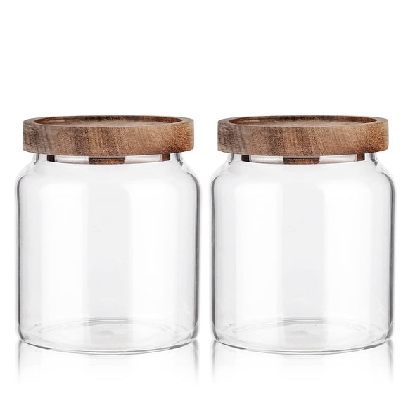 Recipiente de vidrio Labina, tarro hermético para alimentos, 600 ml (paquete de 2)