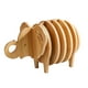 thumbnail image 1 of Posavasos De Madera Con Forma De Elefante, Juego De Tazas Artísticas, Esteras Para Regalo, Mesa De Comedor, Hotel, 1 of 3