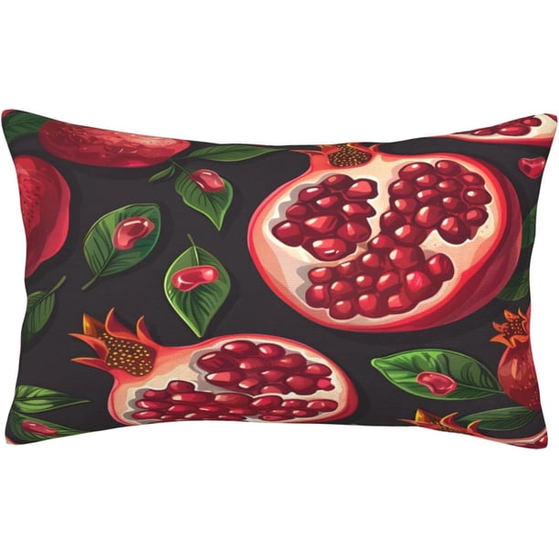 Funda cojín lumbar pintura flores primavera 35x50 cm rectangular cremallera oculta